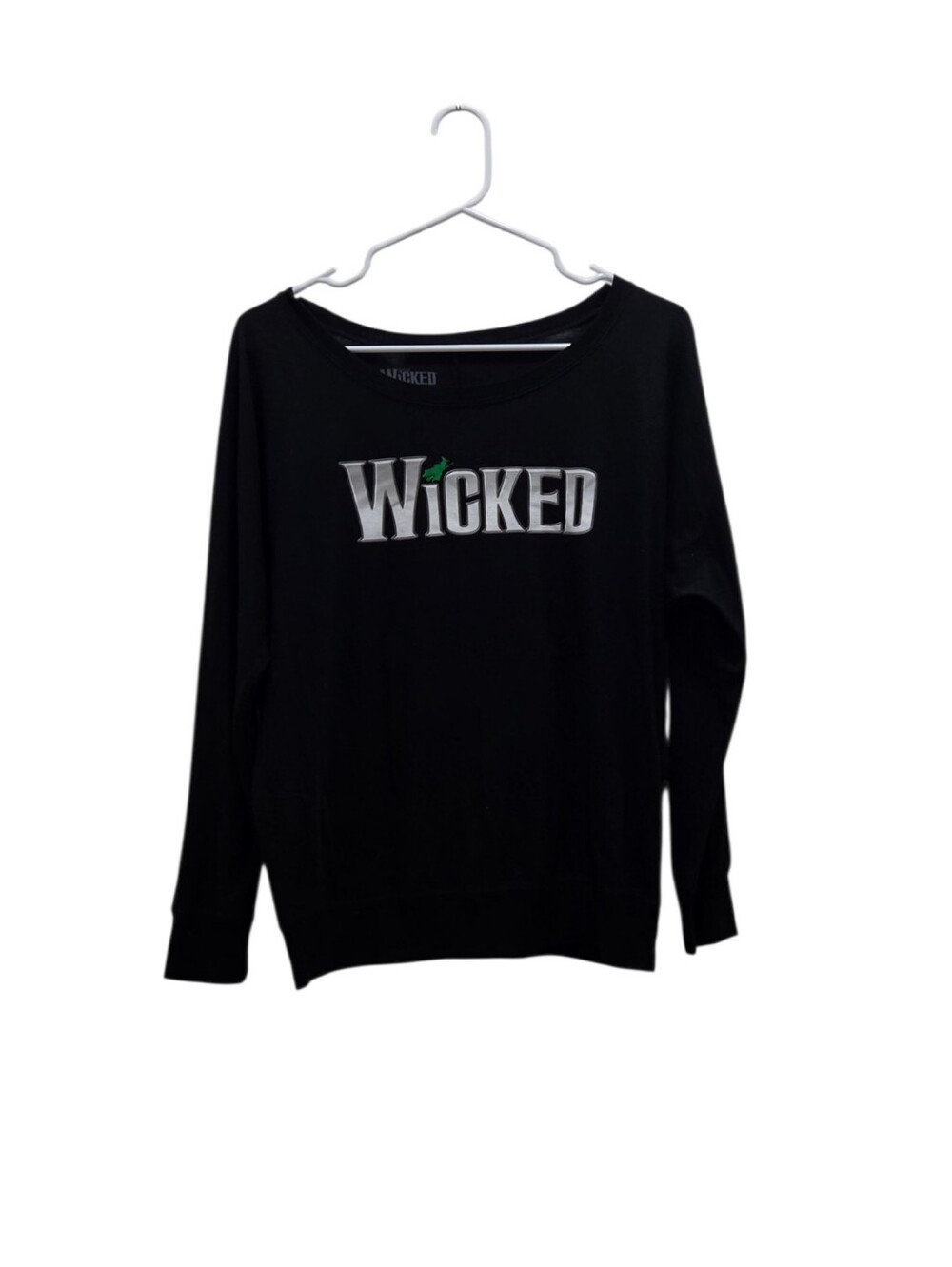 Wicked Musical XL Black Logo Long Sleeve Top Broadway Theater Graphic Shirt
